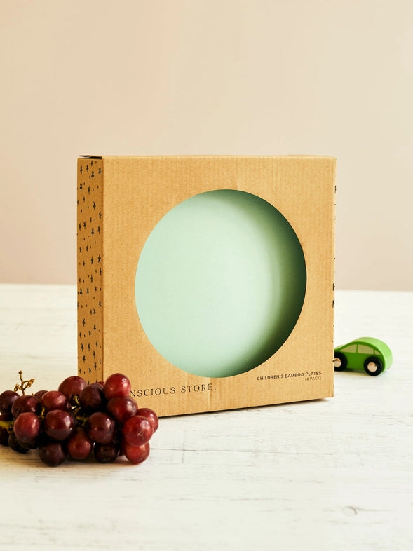 Set of 4 Bamboo dinner plates